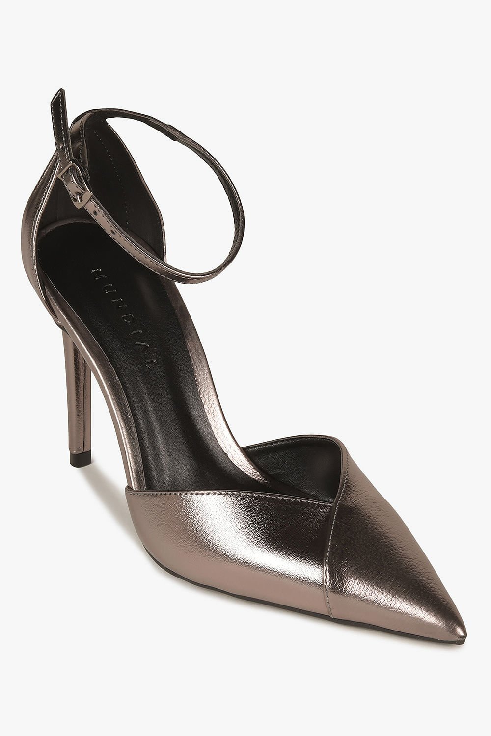 Scarpin Feminino Salto Alto Mundial Ranna Prata Velho 4