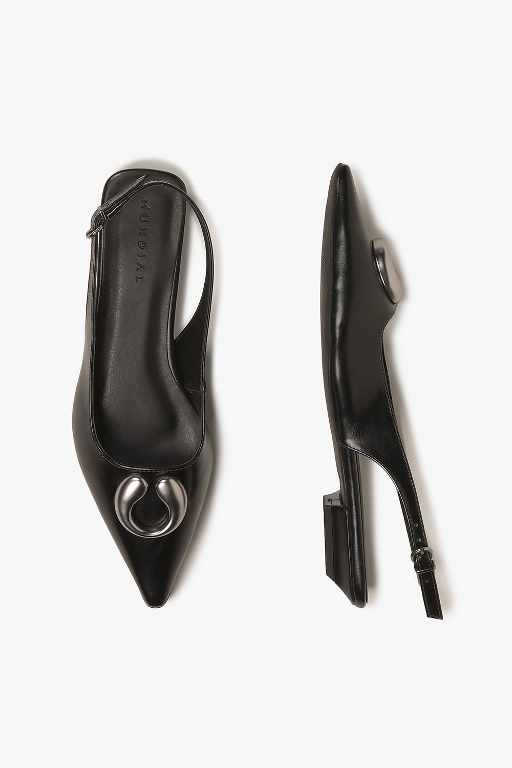 Sapatilha Feminina Slingback Mundial Eda Preto 3