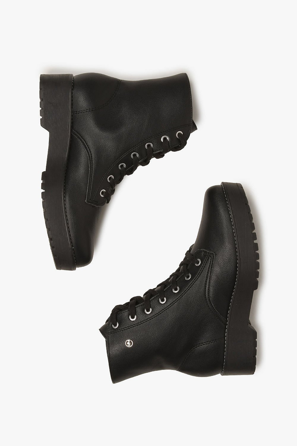 Bota Feminina Coturno Via Marte Swellen Preto 3