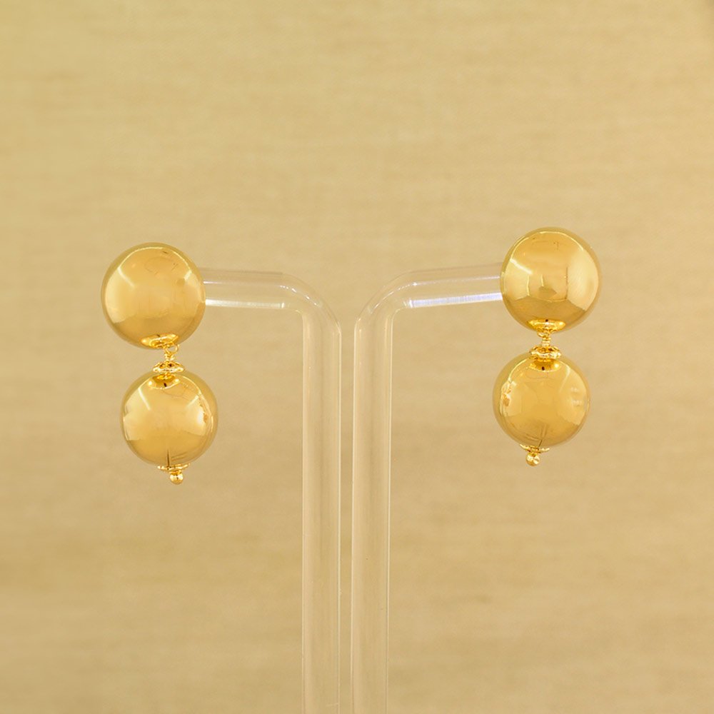 BRINCO SEMIJOIA ESFERA DOURADO Dourado 2