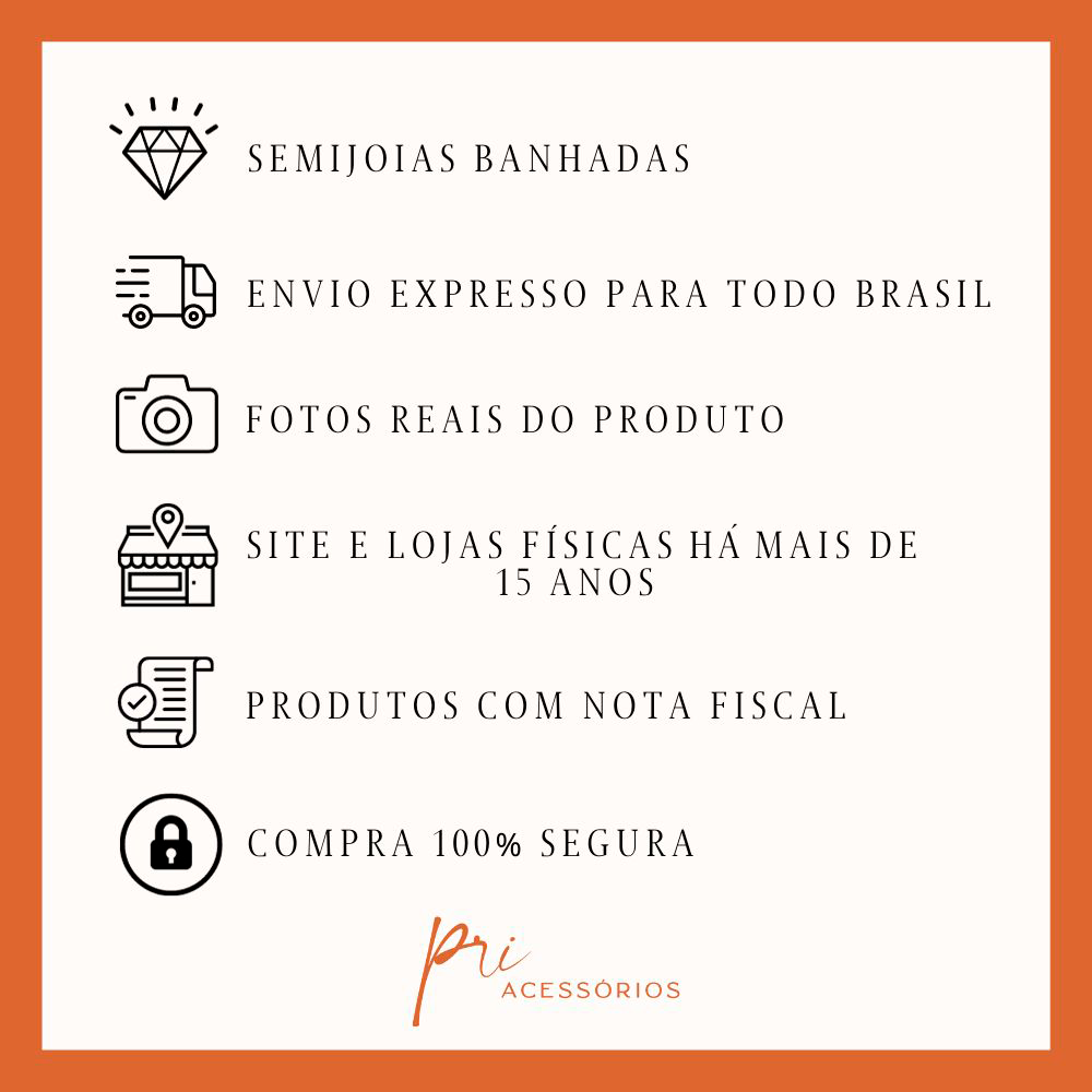 BRINCO SEMIJOIA ESFERA DOURADO Dourado 5