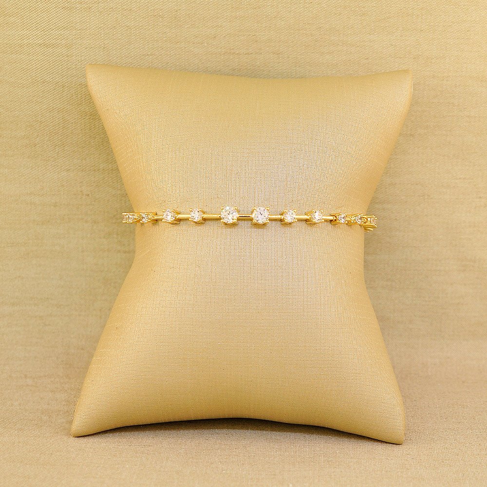PULSEIRA SEMIJOIA QUADRADA DOURADO Dourado 1