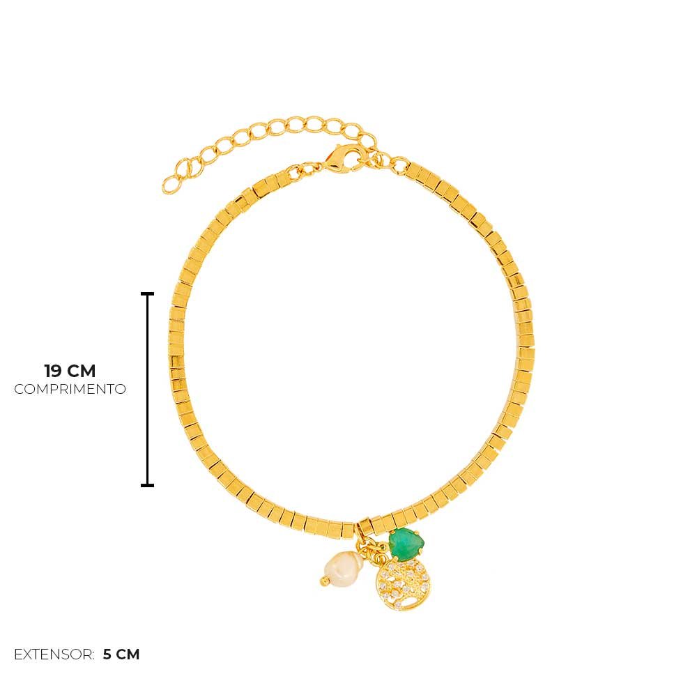 PULSEIRA SEMIJOIA CANUTILHO ARVORE DA VIDA DOURADO Dourado 3