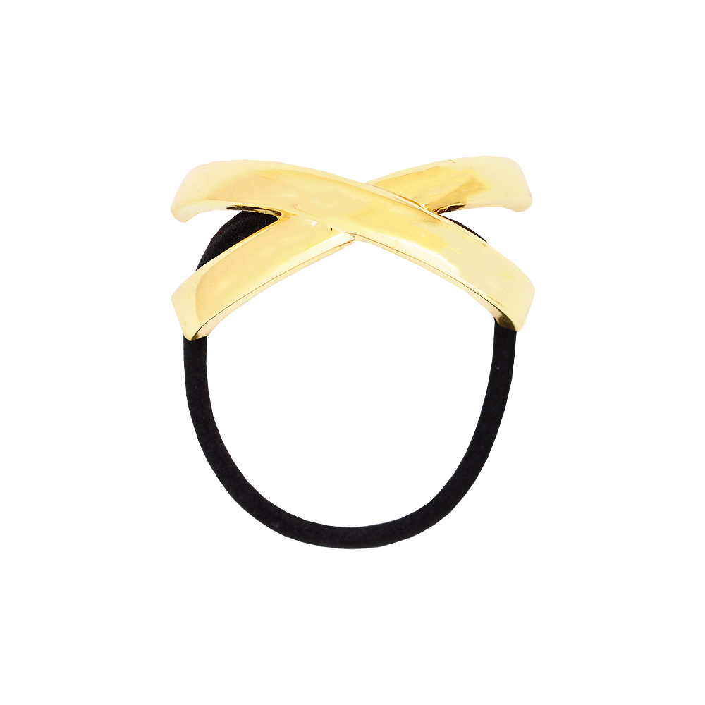 Elastico Bijuteria Metal X Dourado