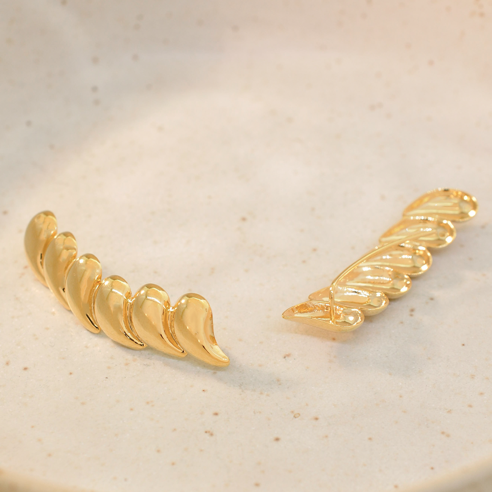 Brinco Semijoia Renata Gota Dourado Dourado 3
