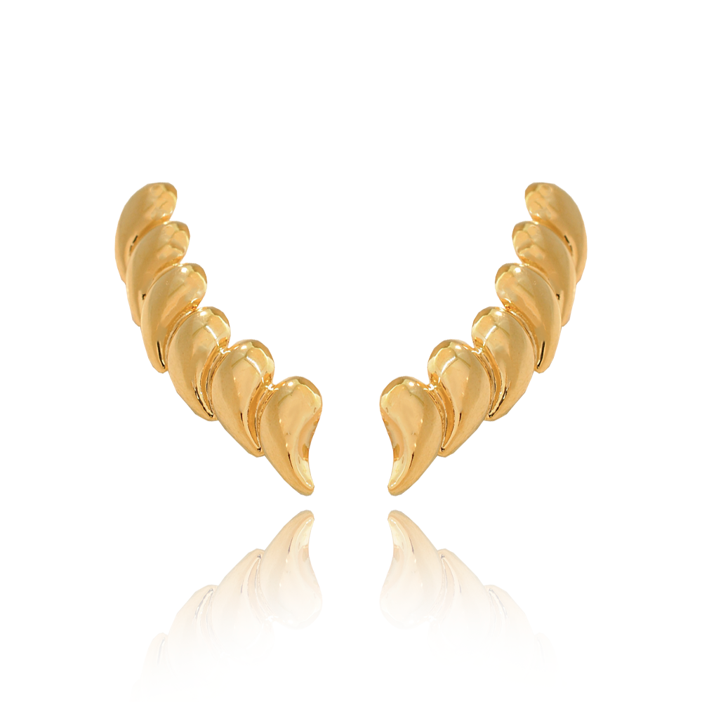 Brinco Semijoia Renata Gota Dourado Dourado 4