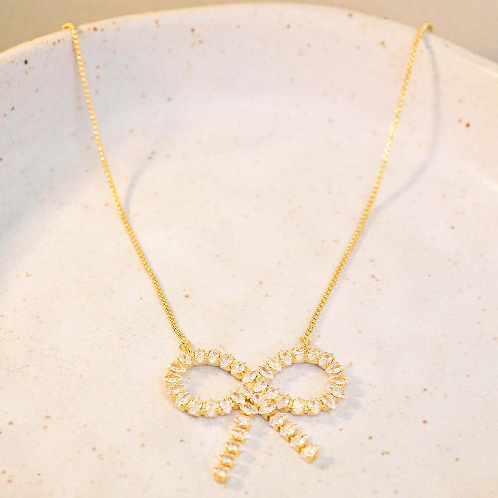 Colar Semijoia Leticia Laco Navete Dourado Dourado 2