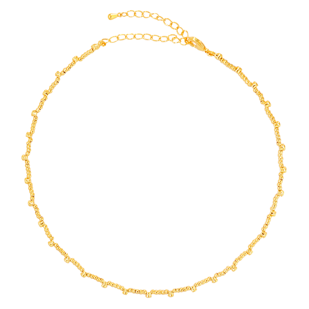 Choker Semijoia Janaina Maleavel Dourado
