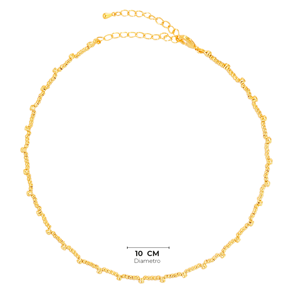 Choker Semijoia Janaina Maleavel Dourado Dourado 4