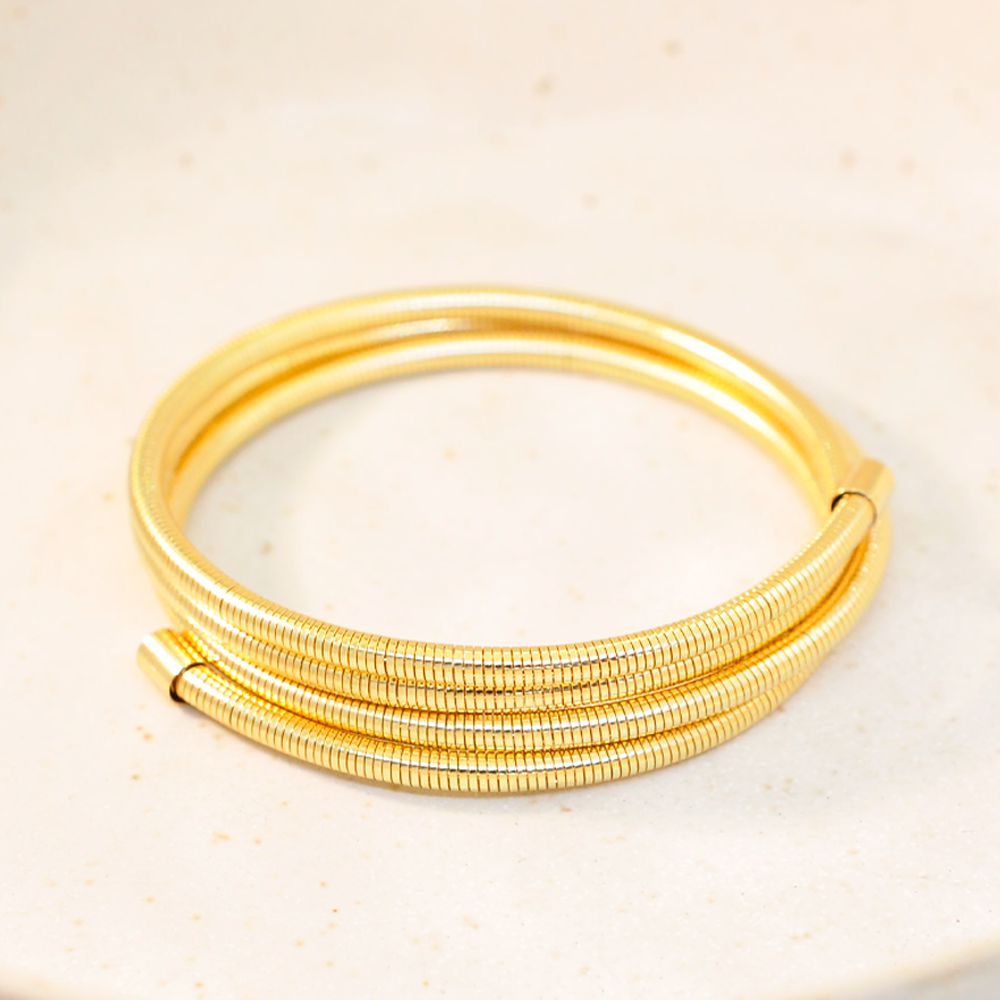 Pulseira Bijuteria  Elaine Mola Dourado Dourado 2