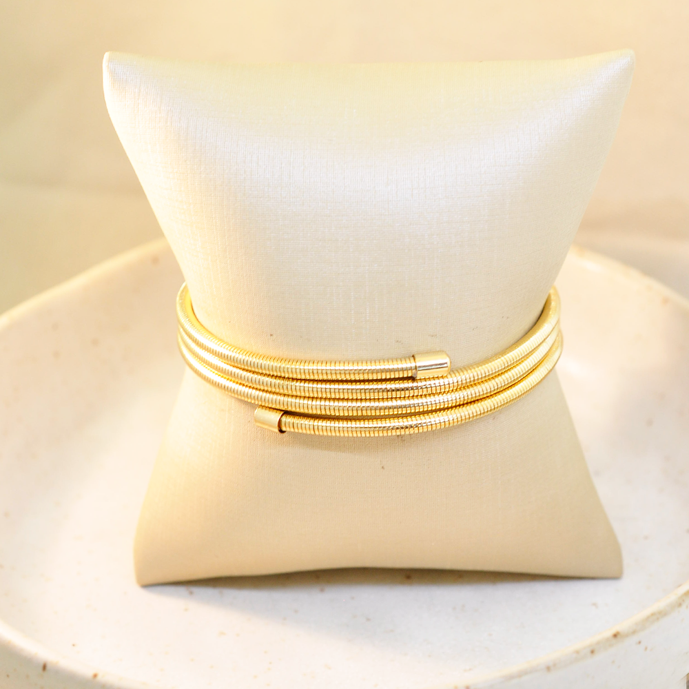 Pulseira Bijuteria  Elaine Mola Dourado Dourado 3