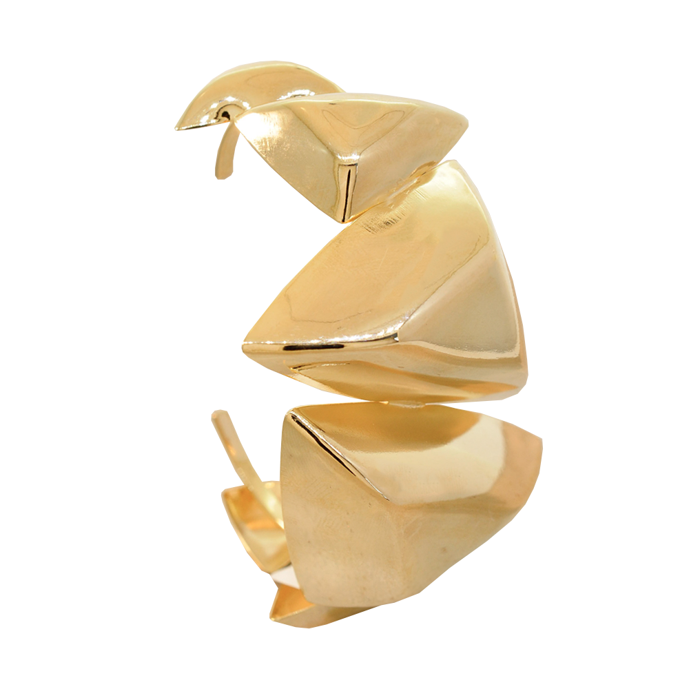 Bracelete Semijoia Aura Triangulo Dourado Pri Acessorios  Dourado 1