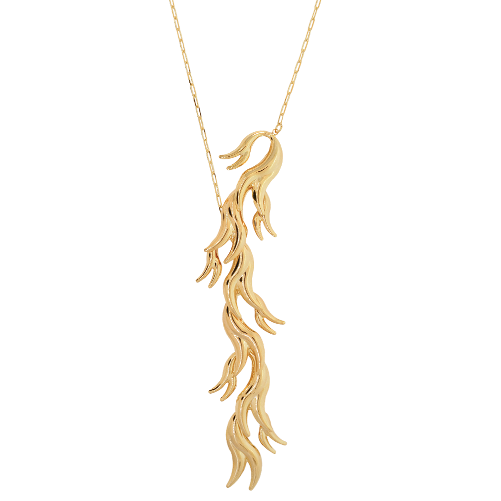 Colar Semijoia Aura Cascata Dourado Pri Acessorios Dourado 1