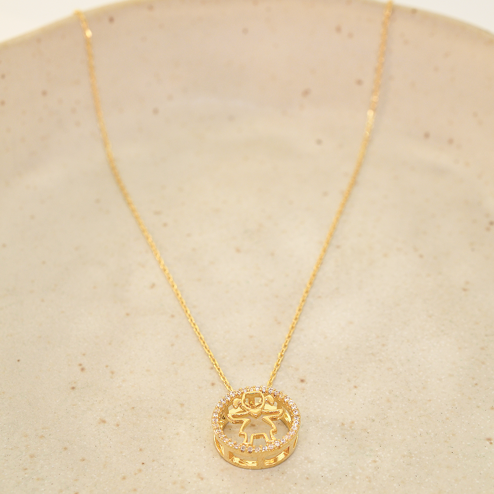 Colar Semijoia Menina Dourado Pri Acessorios Dourado 2