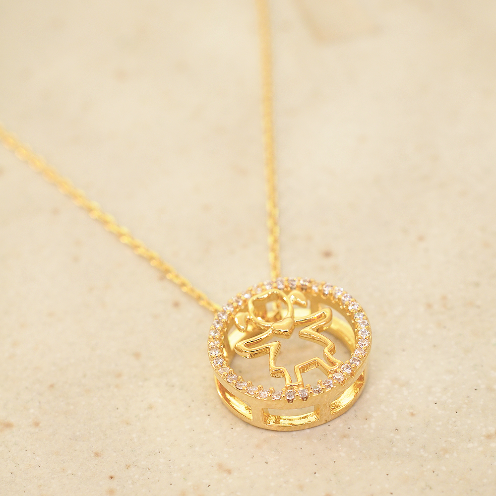 Colar Semijoia Menina Dourado Pri Acessorios Dourado 3