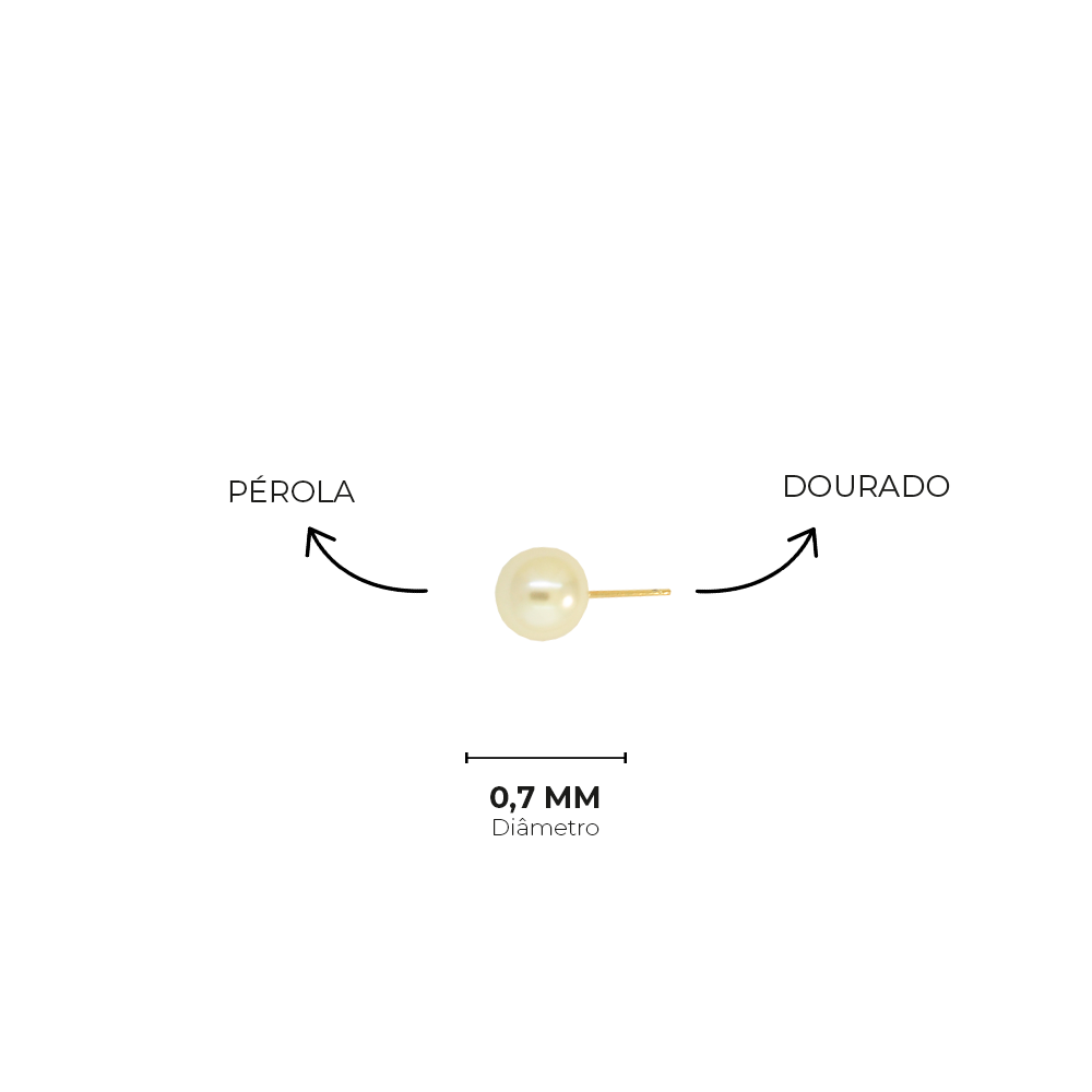 Conjunto Semijoia Duplo Perola Dourado Pri Acessorios Dourado 5