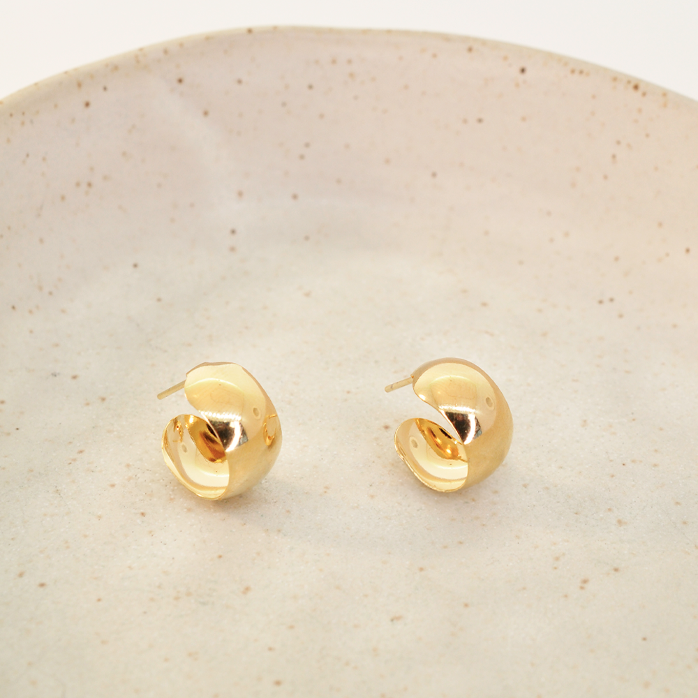 Brinco Semijoia Aura Argola Dourado Pri Acessorios Dourado 2