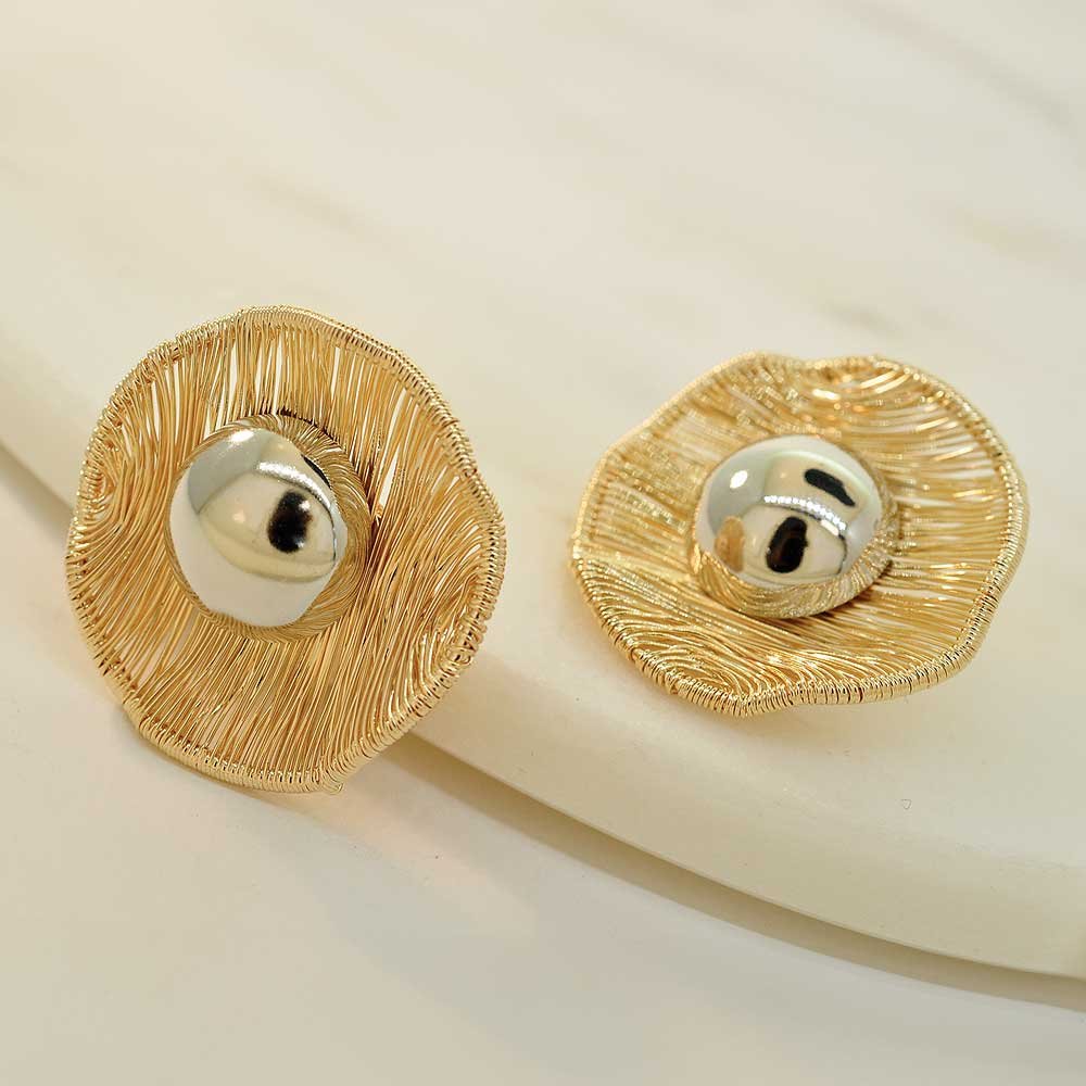 Brinco Dunas Geometrico Aramado Duo Feminino