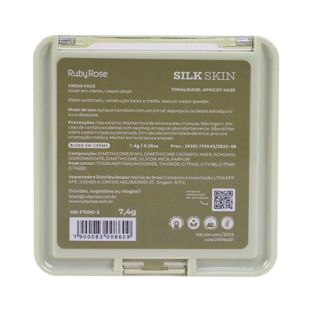 Blush Em Creme Fresh Face Silk Skin - Ruby Rose Apricot Haze 3