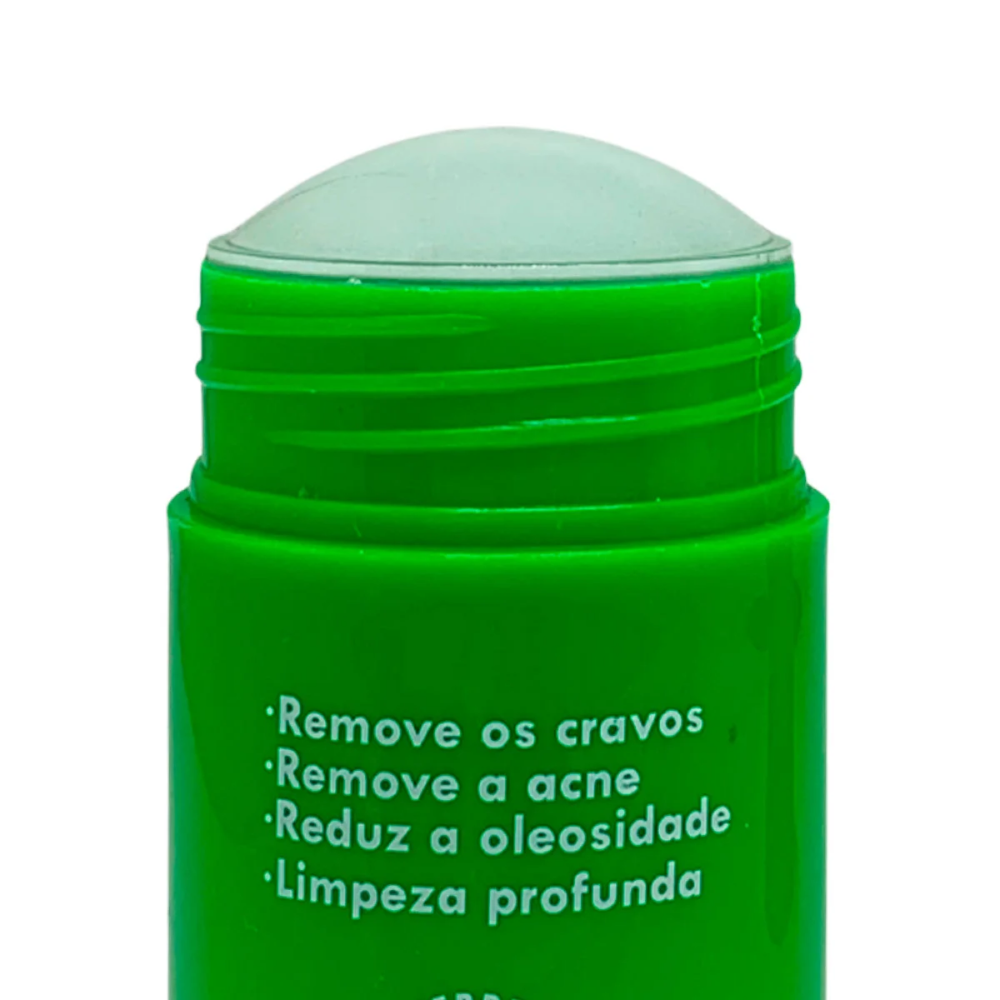 Mascara Facial Anti Acne Cha Verde Mask Stick - Febella ÚNICO 3