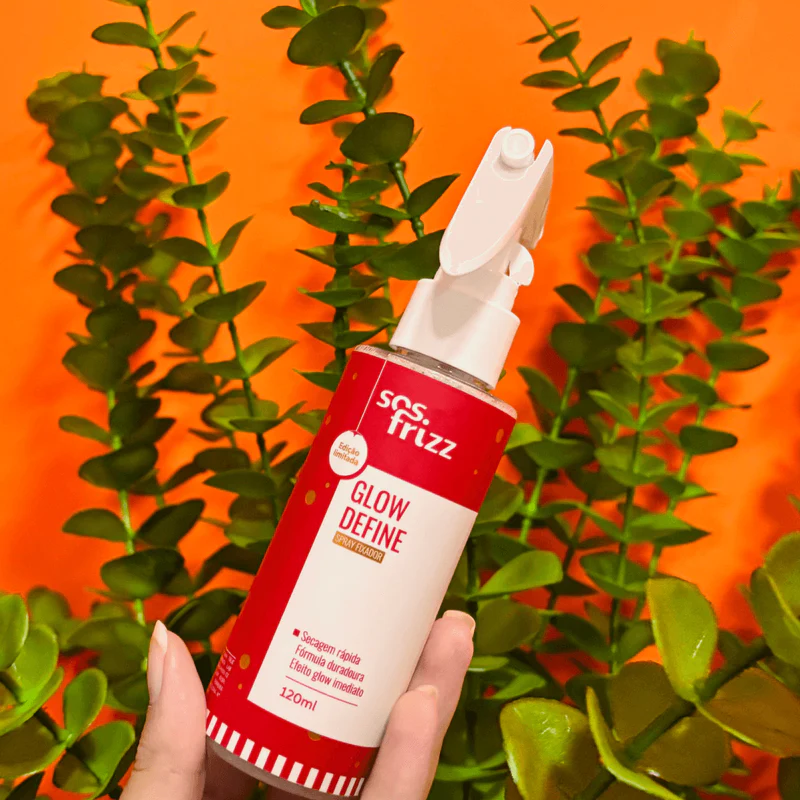 Glow Define Spray Fixador de Penteado 120ml - SOS Frizz 120ml 3