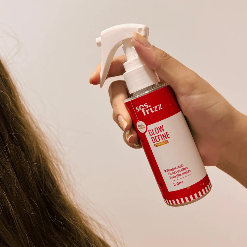 Glow Define Spray Fixador de Penteado 120ml - SOS Frizz 120ml 4