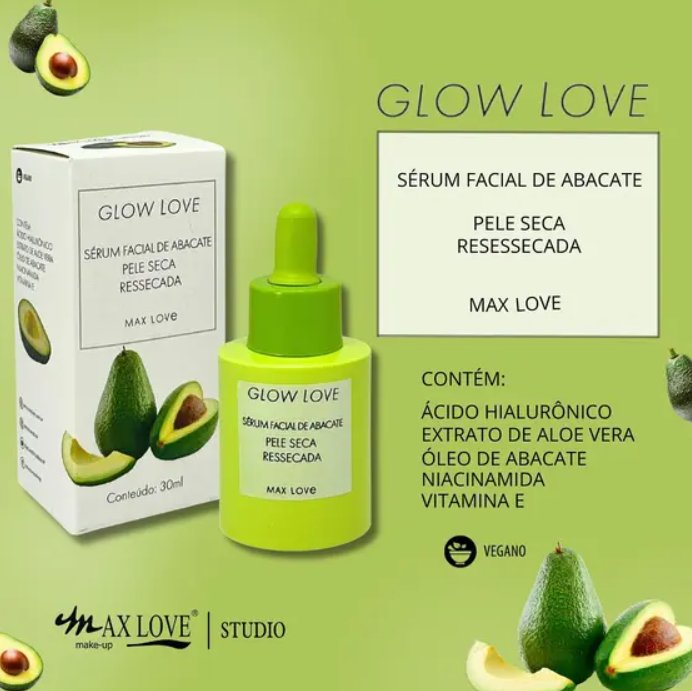 Serum Facial Glow Love Abacate - Max Love ÚNICO 2