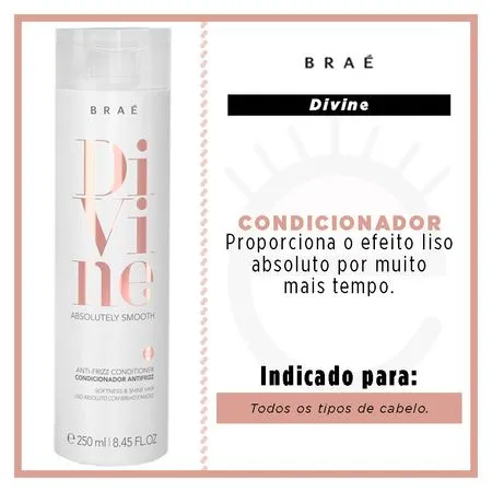 Divine Antifrizz Condicionador 250Ml - Brae 250ml 2