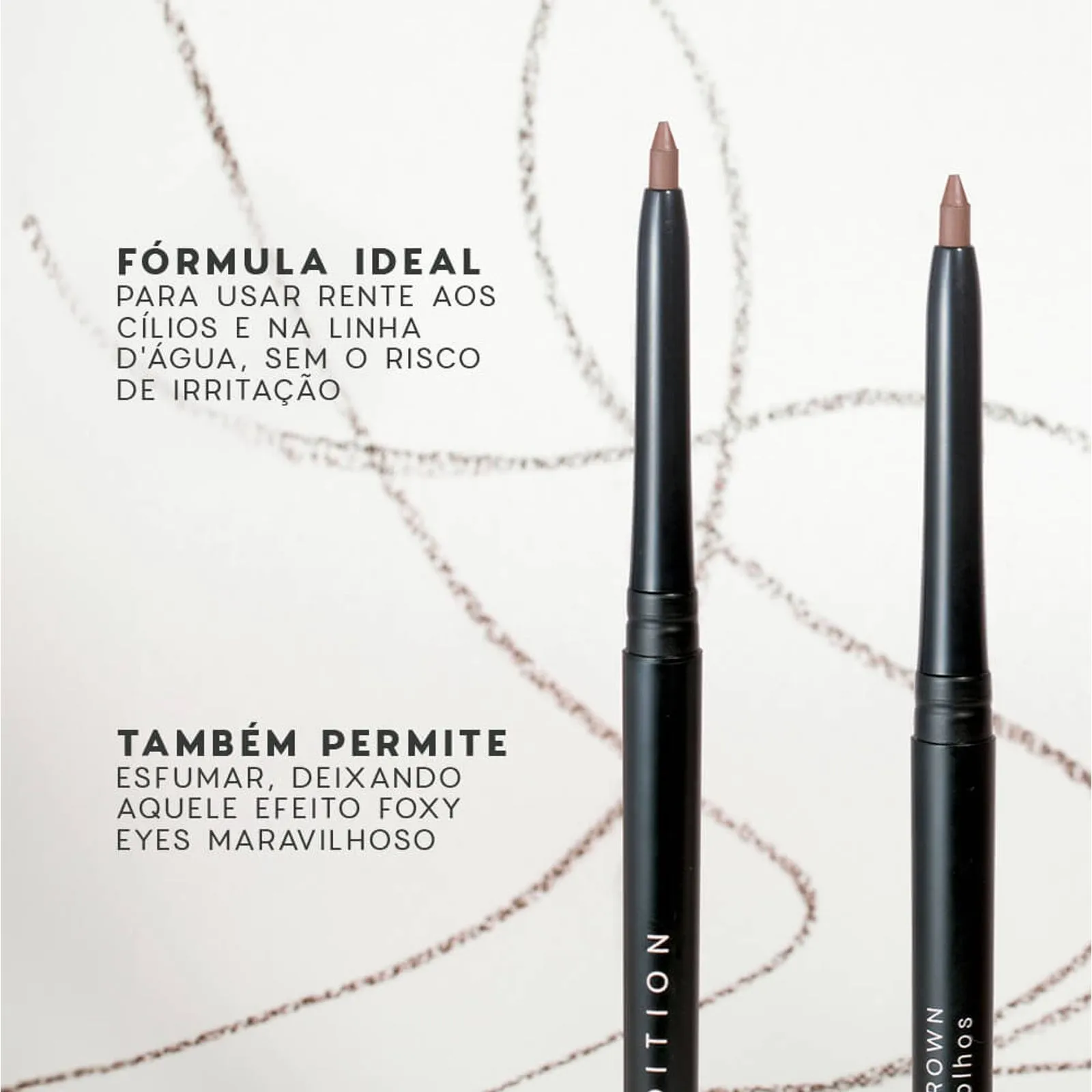 Lapis de Olhos Retratil Marrom - Eyeliner Brown - Oceane Marrom 2