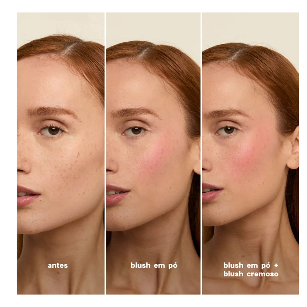 Blush Cremoso e em Po Rosa Pink - Duo Blush Punch Paint - Oceane Punch Paint 5