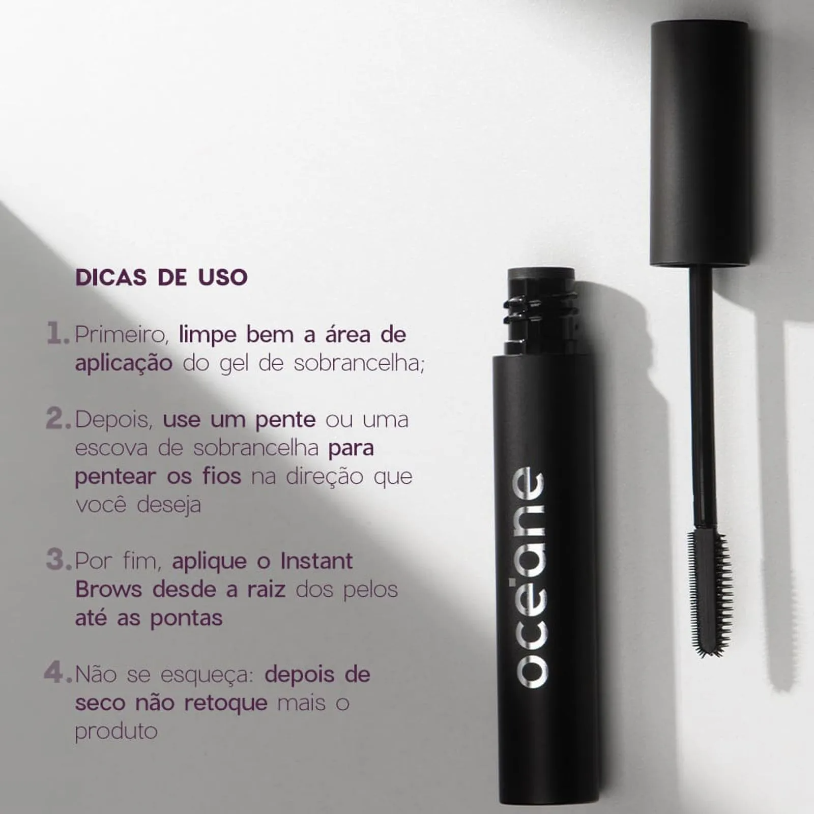 Gel Fixador para Sobrancelhas Incolor Instant Brows - Oceane ÚNICO 6