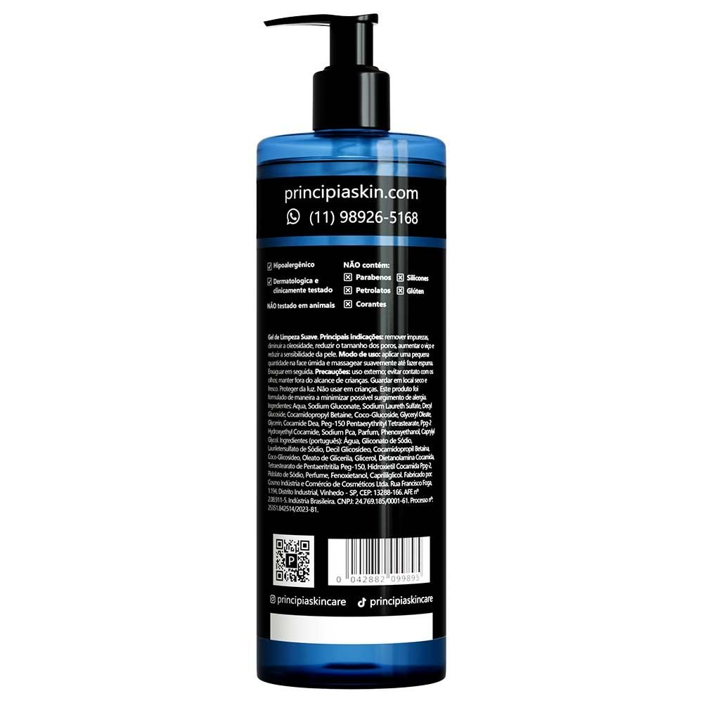 GL02 GEL DE LIMPEZA SUAVE 500ML - PRINCIPIA 500g 2