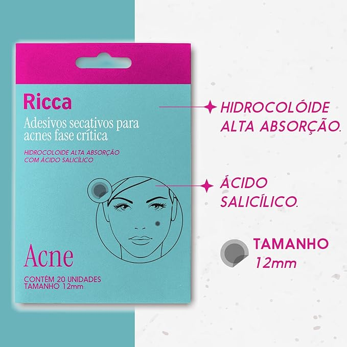 Adesivo Secativo para Acnes Fase Critica - Ricca ÚNICO 3