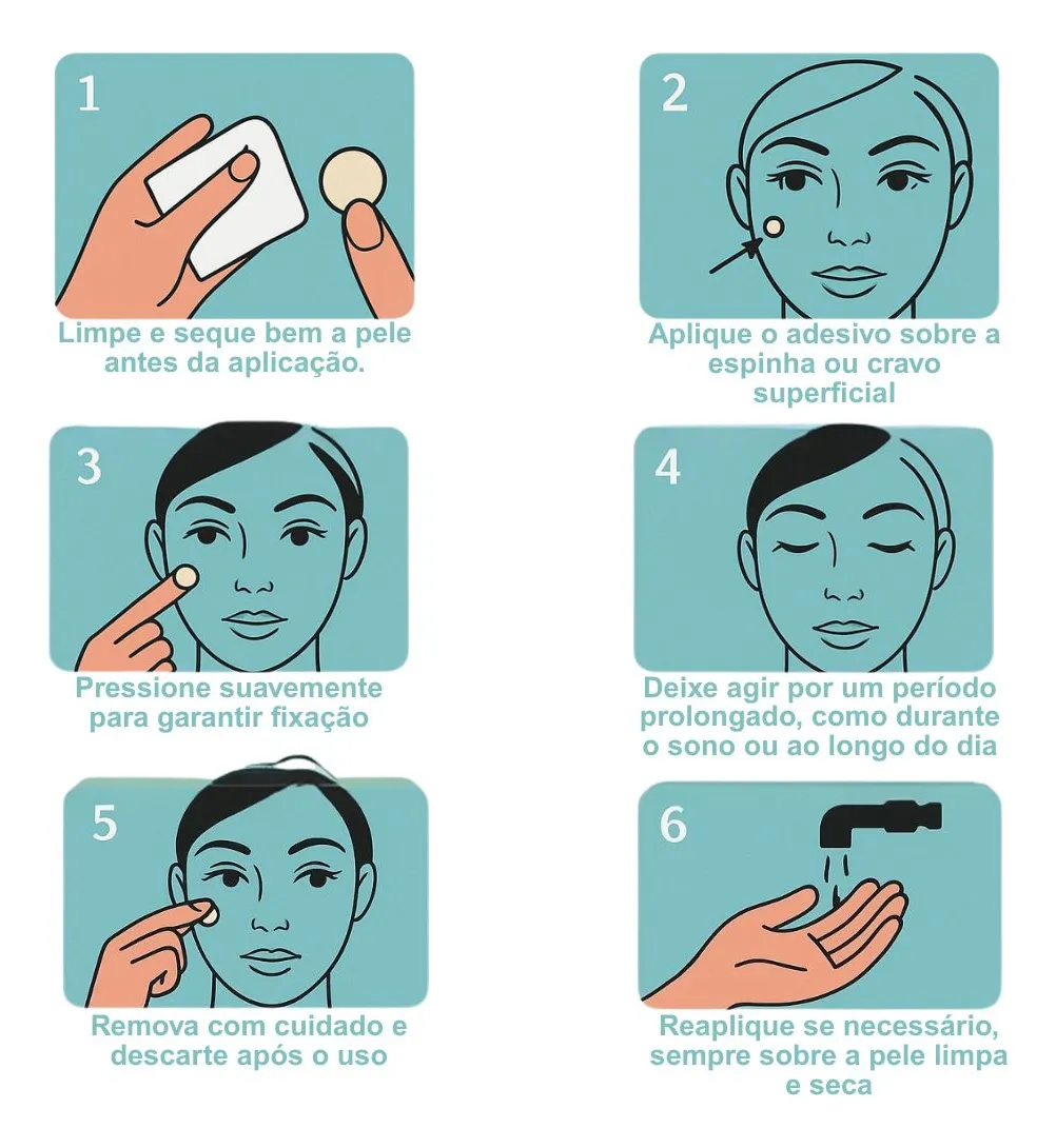 Adesivo Secativo para Acnes Fase Inicial - Ricca ÚNICO 4