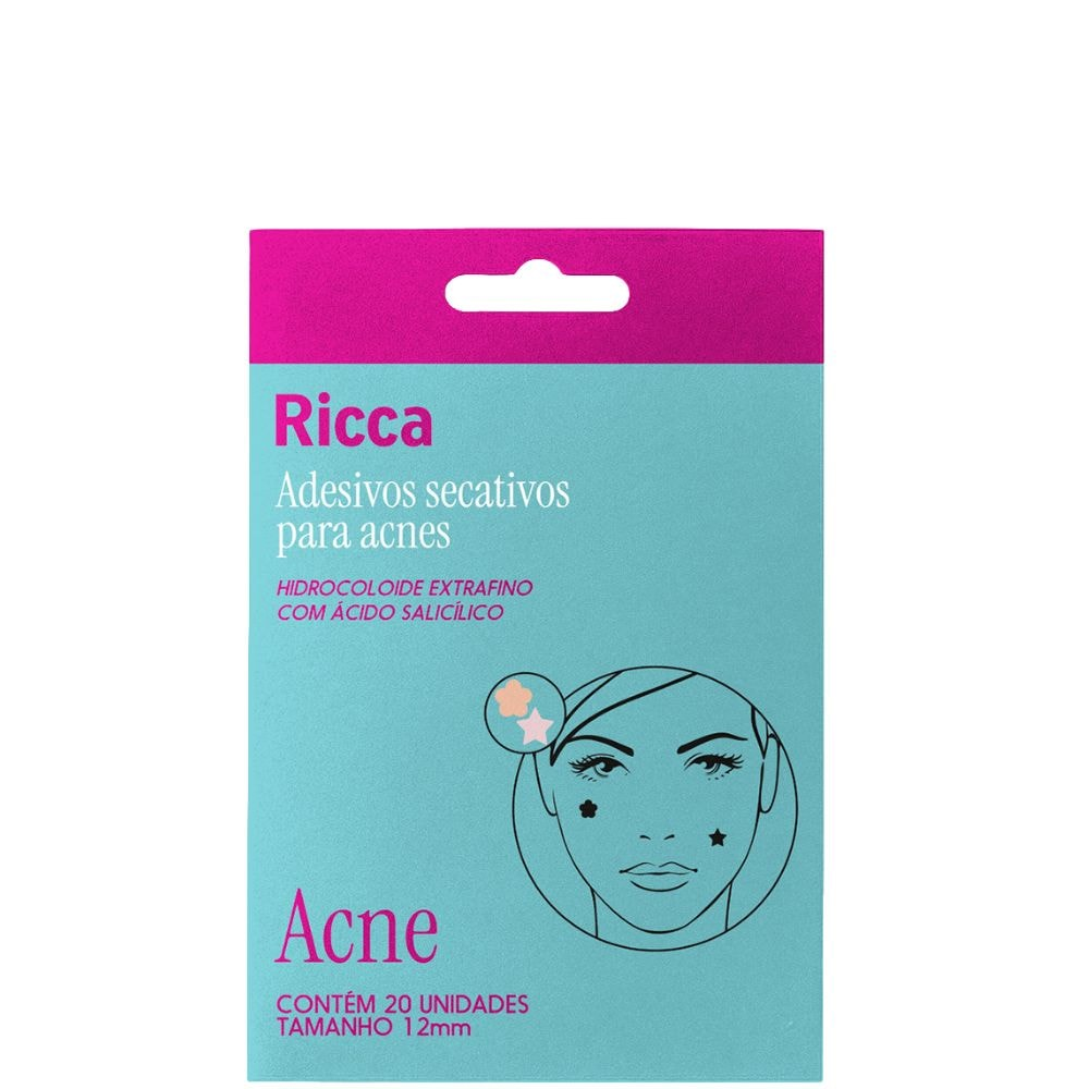 Adesivo Secativo para Acne Flor e Estrela - Ricca