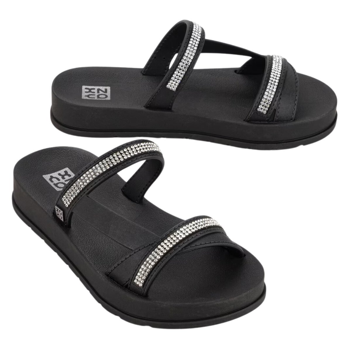 SLIDE ZAXY BRILHO INFANTIL 19051 Preto 2