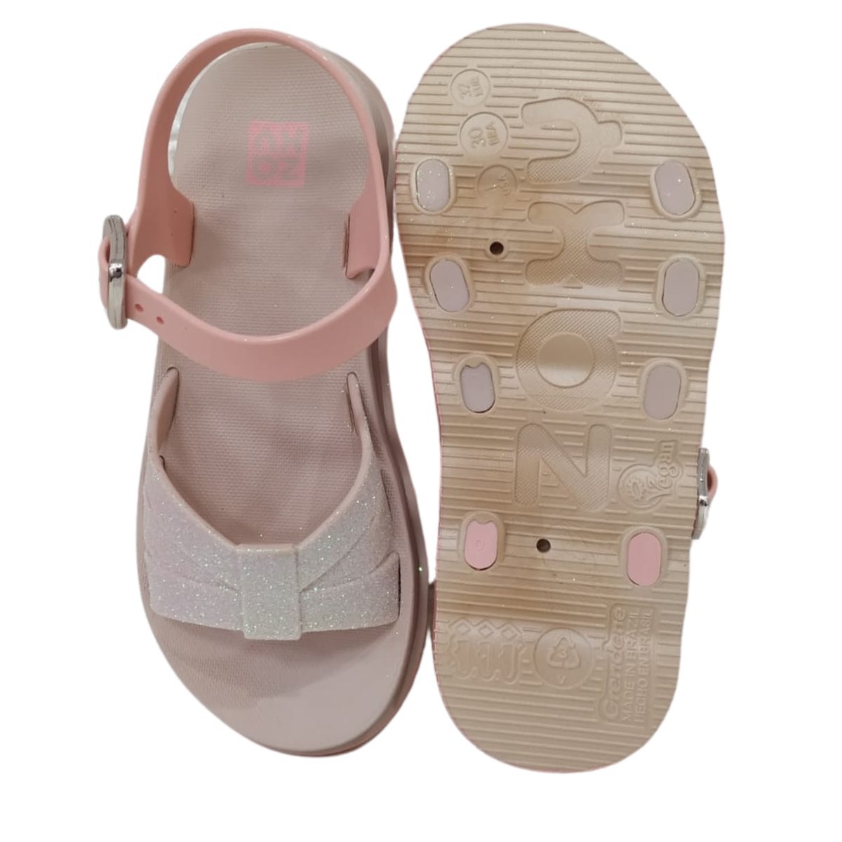 SANDÁLIA ZAXY POWER GLITTER INFANTIL 19047 Rosa 4
