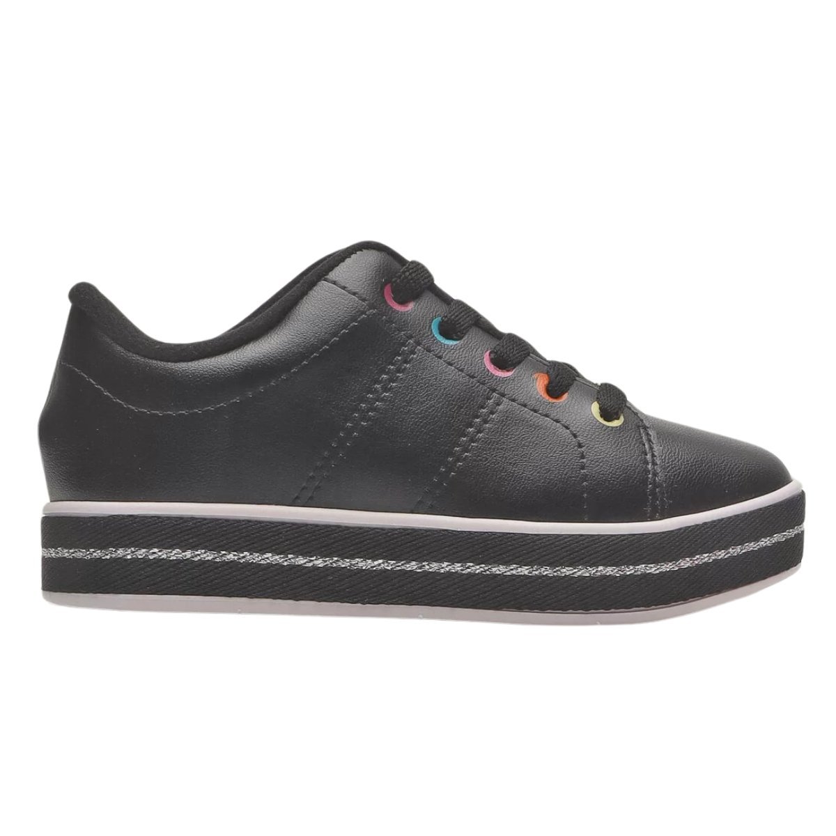 TÊNIS MOLEKINHA MENINA FLATFORM 2520.320 Preto 3