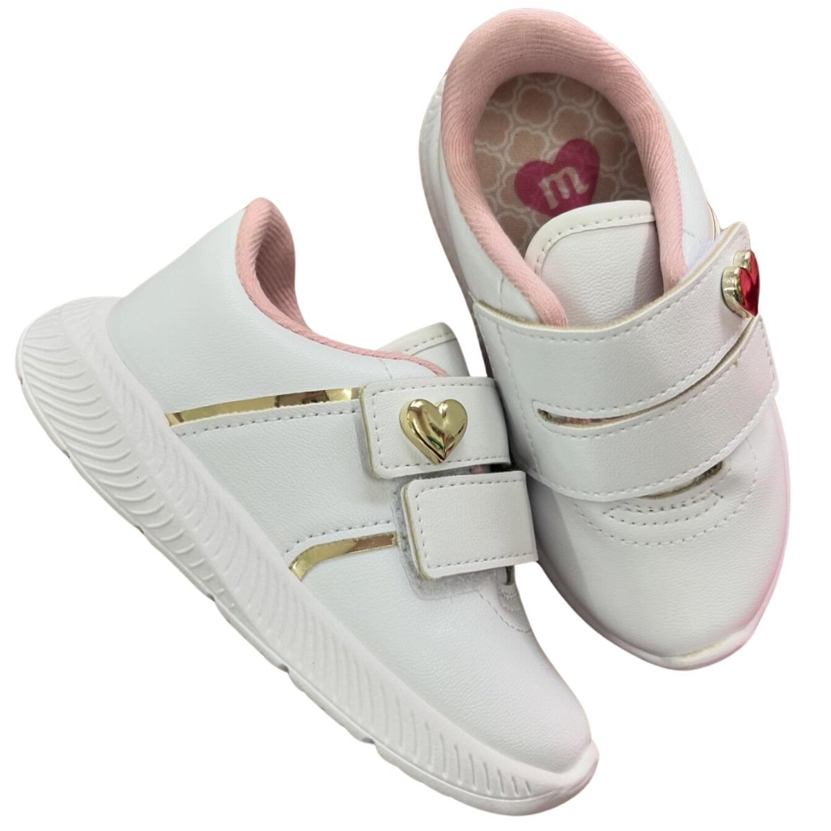 TÊNIS MOLEKINHA BABY 2723.116 Branco/Dourado 3