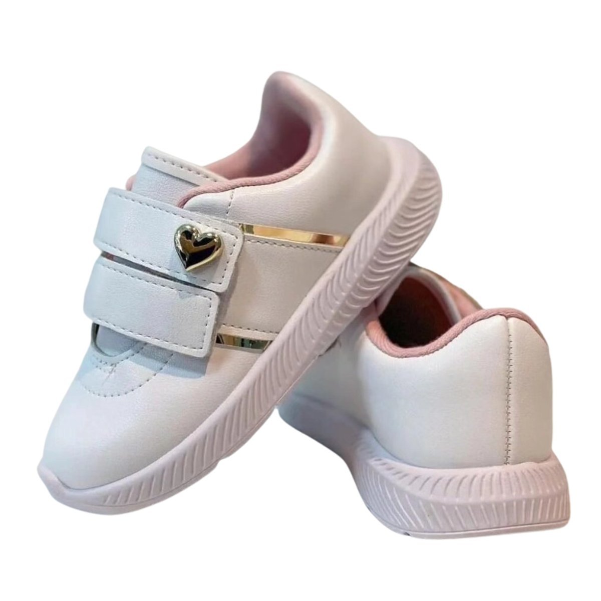 TÊNIS MOLEKINHA BABY 2723.116 Branco/Dourado 5