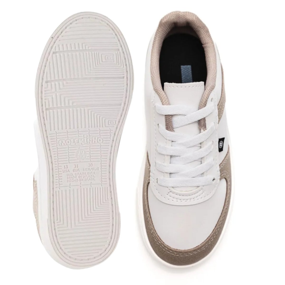 TÊNIS CASUAL MOLEKINHO MENINO 2801.168 Branco/Cinza 4