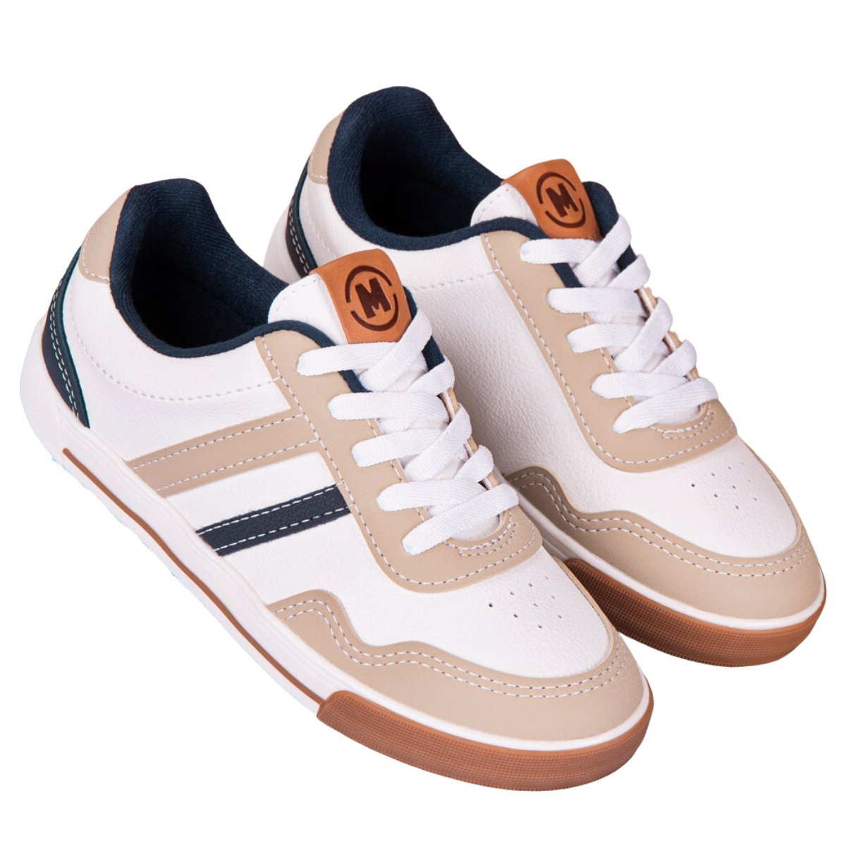 TÊNIS CASUAL MOLEKINHO MENINO 2842.217 Branco/Azul/Bege 2