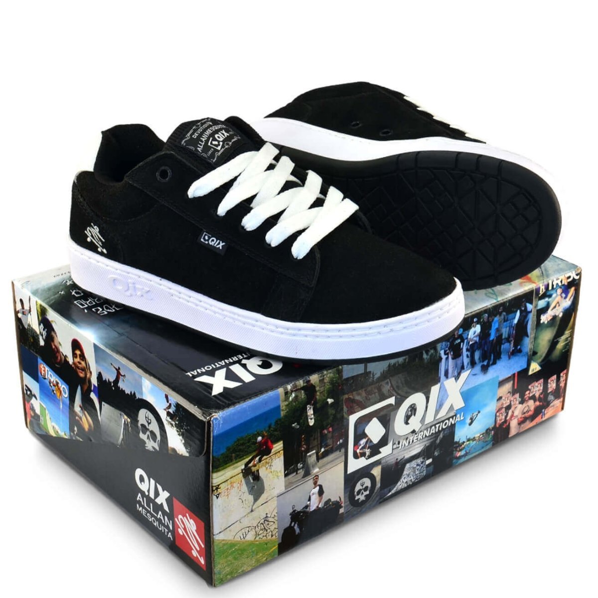TÊNIS QIX CHORÃO PRO MODEL ALLAN MESQUITA Preto/Branco 8
