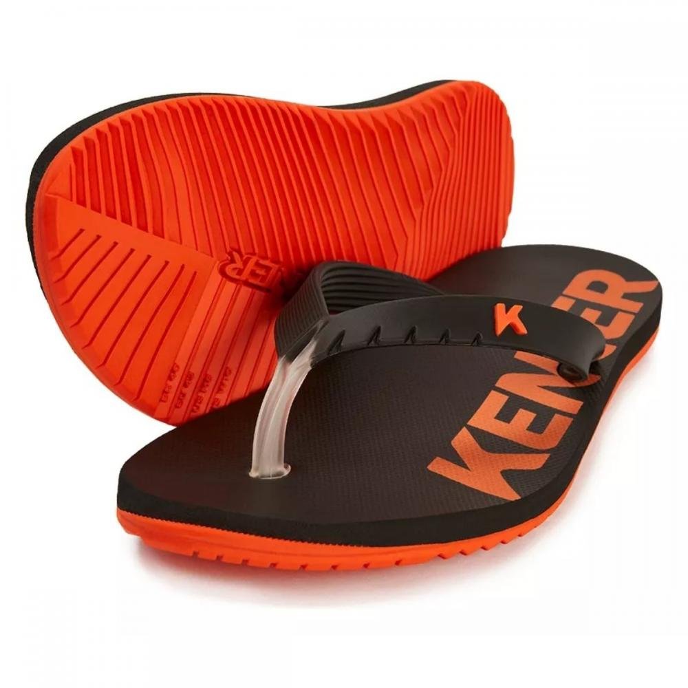 CHINELO KENNER RED Preto/Laranja 2