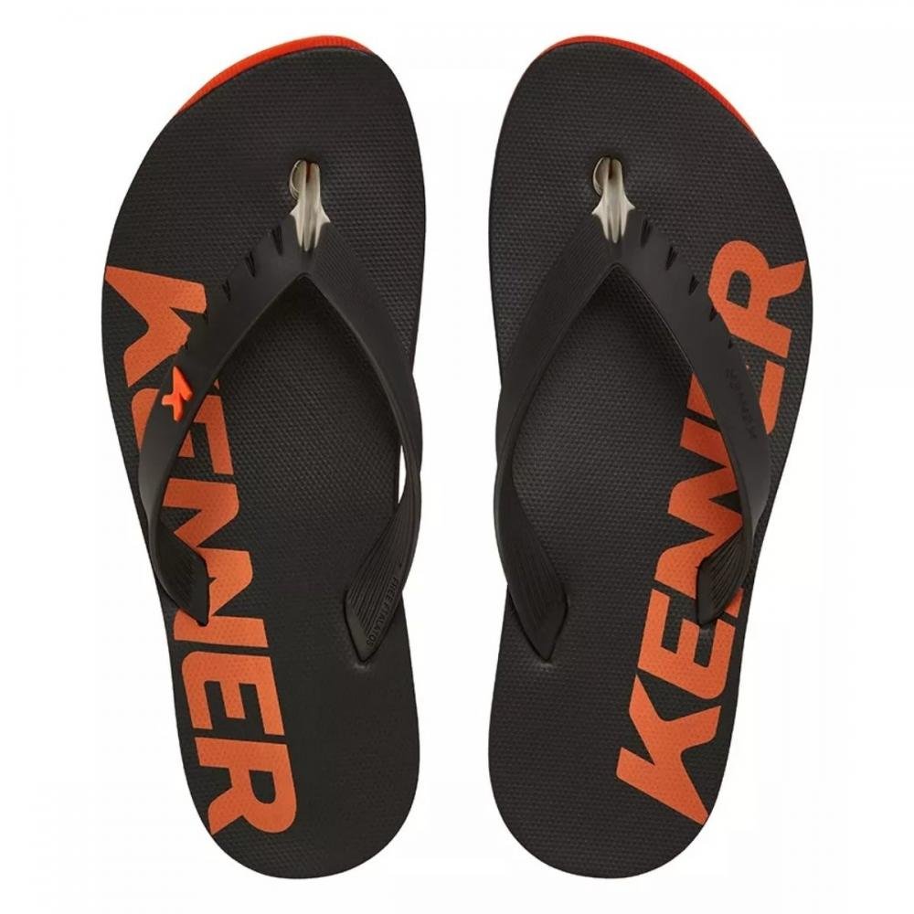 CHINELO KENNER RED Preto/Laranja 3