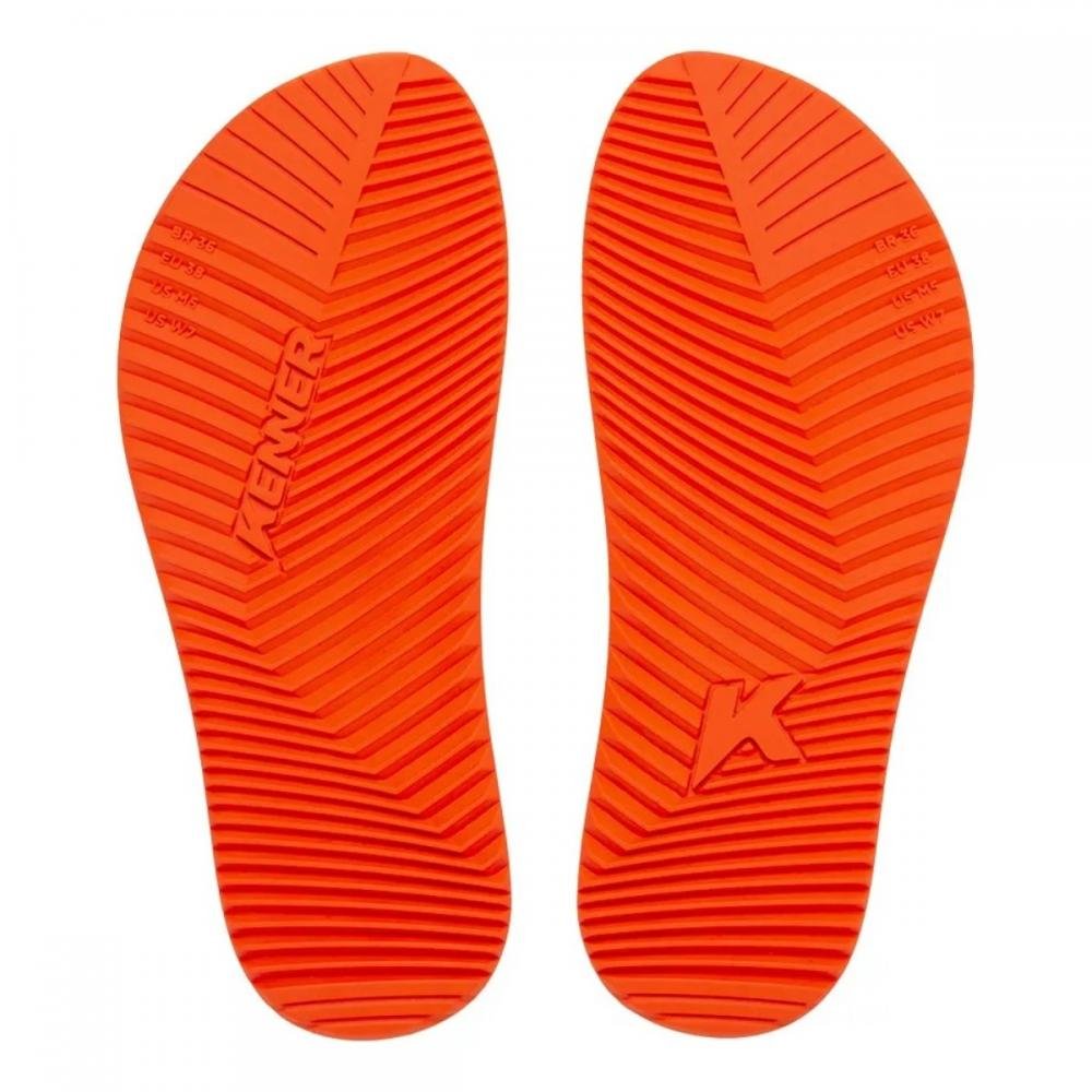 CHINELO KENNER RED Preto/Laranja 5