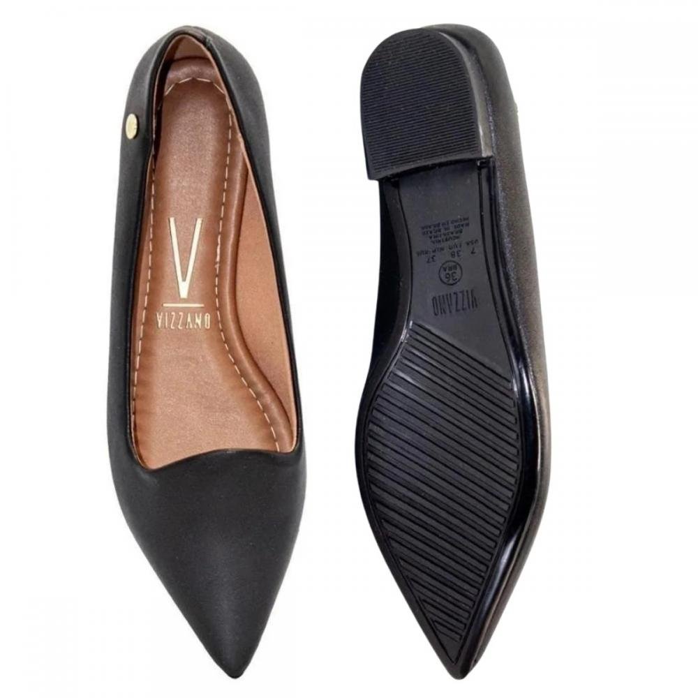 SAPATILHA VIZZANO SALTO BAIXO BICO FINO 1206.261 Preto 3