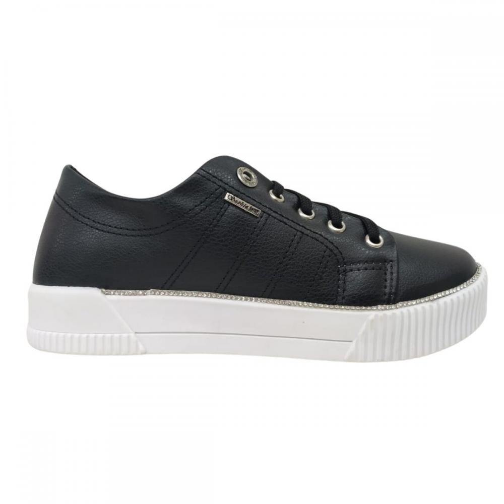 TÊNIS SOPHIA ALMEIDA CASUAL STRASS 633P Preto 1