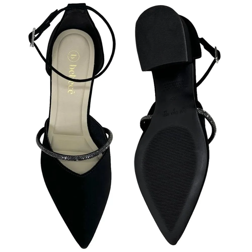 SAPATO BEBECÊ STRASS BICO FINO T3628-089  Preto 2