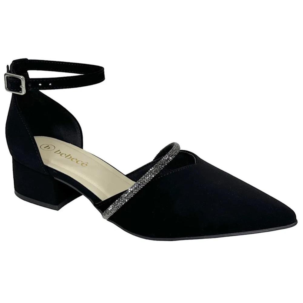 SAPATO BEBECÊ STRASS BICO FINO T3628-089  Preto 3